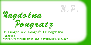 magdolna pongratz business card